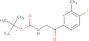 tert-Butyl N-[2-(4-fluoro-3-methylphenyl)-2-oxoethyl]carbamate