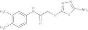 2-[(5-Amino-1,3,4-thiadiazol-2-yl)sulfanyl]-N-(3,4-dimethylphenyl)acetamide