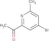 4-Bromo-2-methyl-6-acetylpyridine