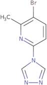 3-Bromo-2-methyl-6-(4H-1,2,4-triazol-4-yl)pyridine