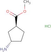 Methyl (1S,3S)-3-aminocyclopentane-1-carboxylate HCl ee