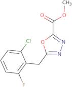 Methyl 5-[(2-chloro-6-fluorophenyl)methyl]-1,3,4-oxadiazole-2-carboxylate