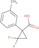 2,2-Difluoro-1-(3-methylphenyl)cyclopropane-1-carboxylic acid