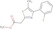 Methyl 2-[4-(2-fluorophenyl)-5-methyl-1,3-thiazol-2-yl]acetate