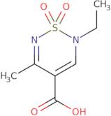 2-Ethyl-5-methyl-2H-1,2,6-thiadiazine-4-carboxylic acid 1,1-dioxide