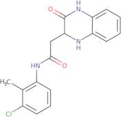 N-(3-Chloro-2-methylphenyl)-2-(3-oxo-1,2,3,4-tetrahydroquinoxalin-2-yl)acetamide