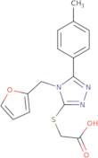 2-{[4-(Furan-2-ylmethyl)-5-(4-methylphenyl)-4H-1,2,4-triazol-3-yl]sulfanyl}acetic acid