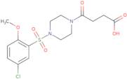 4-[4-(5-Chloro-2-methoxybenzenesulfonyl)piperazin-1-yl]-4-oxobutanoic acid