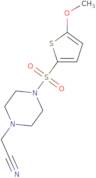 2-{4-[(5-Methoxythiophen-2-yl)sulfonyl]piperazin-1-yl}acetonitrile