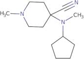 4-[Cyclopentyl(methyl)amino]-1-methylpiperidine-4-carbonitrile