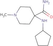 4-(Cyclopentylamino)-1-methylpiperidine-4-carboxamide