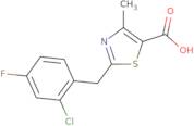 2-[(2-Chloro-4-fluorophenyl)methyl]-4-methyl-1,3-thiazole-5-carboxylic acid