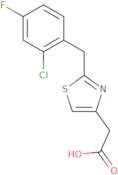 2-{2-[(2-Chloro-4-fluorophenyl)methyl]-1,3-thiazol-4-yl}acetic acid