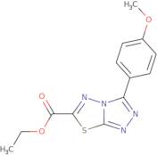 Ethyl 3-(4-methoxyphenyl)-[1,2,4]triazolo[3,4-b][1,3,4]thiadiazole-6-carboxylate