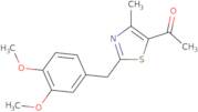 1-{2-[(3,4-Dimethoxyphenyl)methyl]-4-methyl-1,3-thiazol-5-yl}ethan-1-one