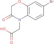 2-(7-Bromo-3-oxo-3,4-dihydro-2H-1,4-benzoxazin-4-yl)acetic acid