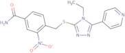 4-({[4-Ethyl-5-(pyridin-4-yl)-4H-1,2,4-triazol-3-yl]sulfanyl}methyl)-3-nitrobenzamide