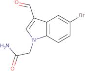 2-(5-Bromo-3-formyl-1H-indol-1-yl)acetamide