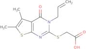 2-{[5,6-Dimethyl-4-oxo-3-(prop-2-en-1-yl)-3H,4H-thieno[2,3-d]pyrimidin-2-yl]sulfanyl}acetic acid