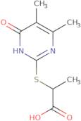 2-(5,6-Dimethyl-4-oxo-1,4-dihydro-pyrimidin-2-yl-sulfanyl)-propionic acid