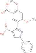 3-(5-Carboxy-2,4-dimethoxyphenyl)-1-phenyl-1H-pyrazole-4-carboxylic acid