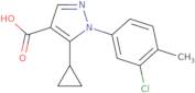 1-(3-Chloro-4-methylphenyl)-5-cyclopropyl-1H-pyrazole-4-carboxylic acid