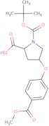 (2S,4S)-1-(tert-Butoxycarbonyl)-4-[4-(methoxy-carbonyl)phenoxy]-2-pyrrolidinecarboxylic acid