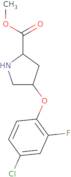 Methyl (2S,4S)-4-(4-chloro-2-fluorophenoxy)-2-pyrrolidinecarboxylate