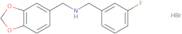 (1,3-Benzodioxol-5-ylmethyl)(3-fluorobenzyl)amine hydrobromide