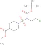 Ethyl 1-{[(tert-butoxycarbonyl)(2-chloroethyl)-amino]sulfonyl}-4-piperidinecarboxylate