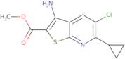 Methyl 3-amino-5-chloro-6-cyclopropylthieno-[2,3-b]pyridine-2-carboxylate
