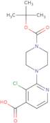 2-[4-(tert-Butoxycarbonyl)piperazino]-3-chloroisonicotinic acid
