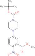 tert-Butyl 4-[3-(methoxycarbonyl)-4-nitrophenyl]-tetrahydro-1(2H)-pyrazinecarboxylate