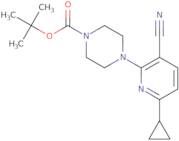 tert-Butyl 4-(3-cyano-6-cyclopropyl-2-pyridinyl)tetrahydro-1(2H)-pyrazinecarboxylate
