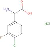 2-Amino-2-(4-chloro-3-fluorophenyl)acetic acid hydrochloride