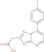 2-[7-(4-Fluorophenyl)-[1,2,4]triazolo[1,5-a]pyrimidin-2-yl]acetic acid