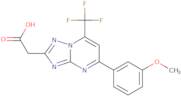 2-(5-(3-Methoxyphenyl)-7-(trifluoromethyl)-[1,2,4]triazolo[1,5-a]pyrimidin-2-yl)acetic acid