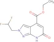 Ethyl 2-(2,2-difluoroethyl)-6-oxo-6,7-dihydro-2H-pyrazolo[3,4-b]pyridine-4-carboxylate