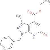 Ethyl 1-benzyl-3-methyl-6-oxo-6,7-dihydro-1H-pyrazolo[3,4-b]pyridine-4-carboxylate