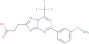 3-[5-(3-Methoxyphenyl)-7-(trifluoromethyl)-[1,2,4]triazolo[1,5-a]pyrimidin-2-yl]propanoic acid