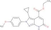 Ethyl 3-cyclopropyl-2-(4-methoxyphenyl)-6-oxo-6,7-dihydro-2H-pyrazolo[3,4-b]pyridine-4-carboxylate