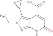 3-Cyclopropyl-2-ethyl-6-oxo-2H,6H,7H-pyrazolo[3,4-b]pyridine-4-carboxylic acid