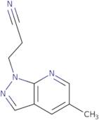 3-(5-Methyl-1H-pyrazolo[3,4-b]pyridin-1-yl)propanenitrile