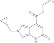 Ethyl 2-(cyclopropylmethyl)-6-oxo-6,7-dihydro-2H-pyrazolo[3,4-b]pyridine-4-carboxylate