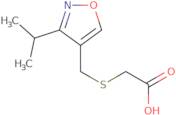 2-({[3-(Propan-2-yl)-1,2-oxazol-4-yl]methyl}sulfanyl)acetic acid