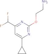 2-((4-Cyclopropyl-6-(difluoromethyl)pyrimidin-2-yl)oxy)ethanamine