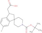 2-(1'-(tert-Butoxycarbonyl)-6-fluoro-2,3-dihydrospiro[indene-1,4'-piperidine]-3-yl)acetic Acid