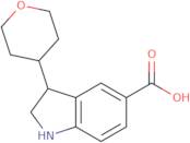 3-(Tetrahydro-2H-pyran-4-yl)indoline-5-carboxylic acid