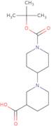 1-[1-[(2-Methylpropan-2-yl)oxycarbonyl]piperidin-4-yl]piperidine-3-carboxylic Acid