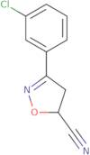 3-(3-Chlorophenyl)-4,5-dihydroisoxazole-5-carbonitrile